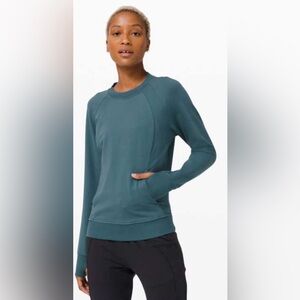 Lululemon Scuba Crew Neck Hoodie - Teal